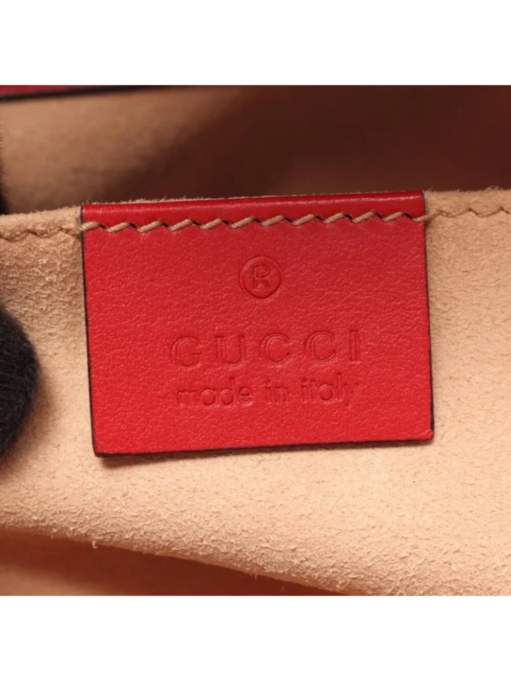 Gucci Shoulder Bag GG Marmont Red Leather
